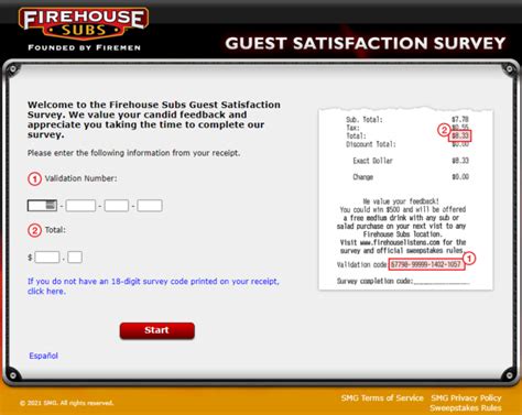 Firehouse Subs Guest Satisfaction Survey